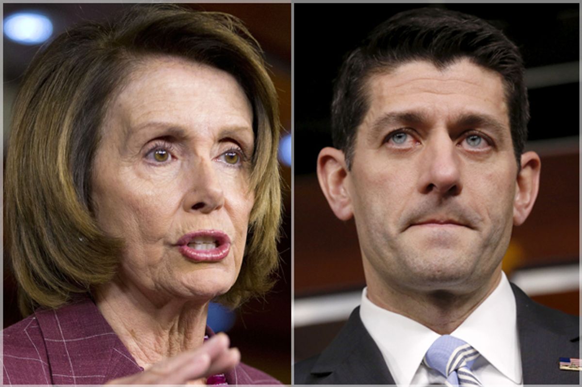 Nancy Pelosi, Paul Ryan   (AP/Pablo Martinez Monsivais/Reuters/Jonathan Ernst)