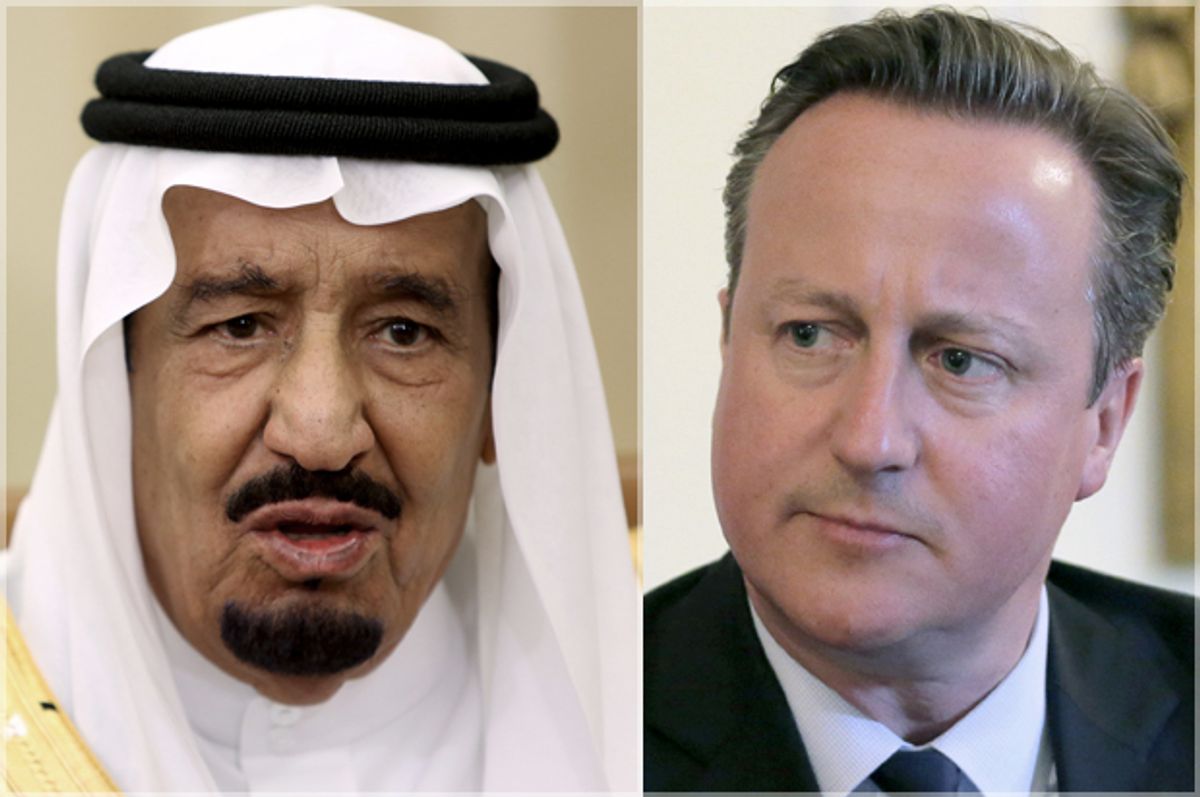 King Salman bin Abdulaziz, David Cameron   (Reuters/Gary Cameron/Joshua Roberts)