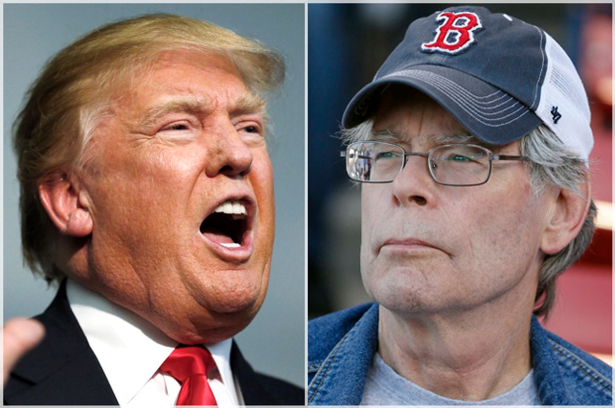 Stephen King, Donald Trump   (Reuters/Jim Bourg/AP/Michael Dwyer)
