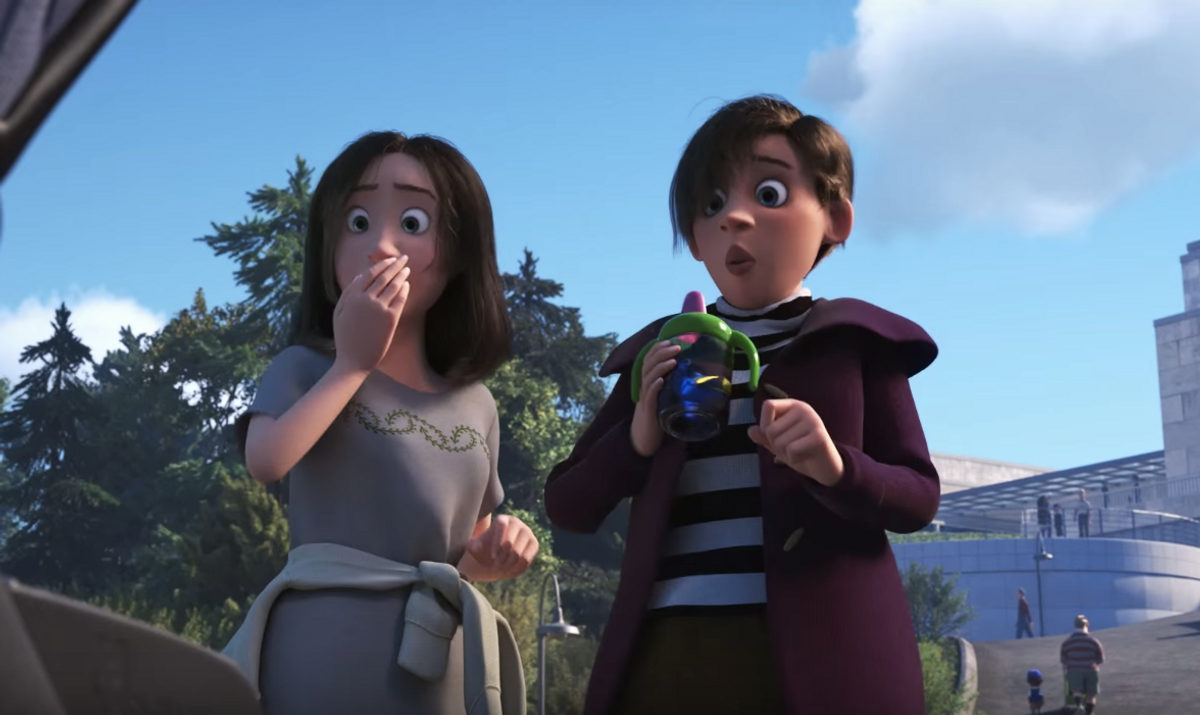 These characters in the "Finding Dory" trailer fueled speculation that the film will be Pixar's first to depict a lesbian couple. (Disney Pixar)