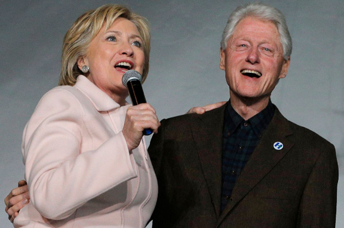 Hillary and Bill Clinton   (Reuters/Brian Snyder)