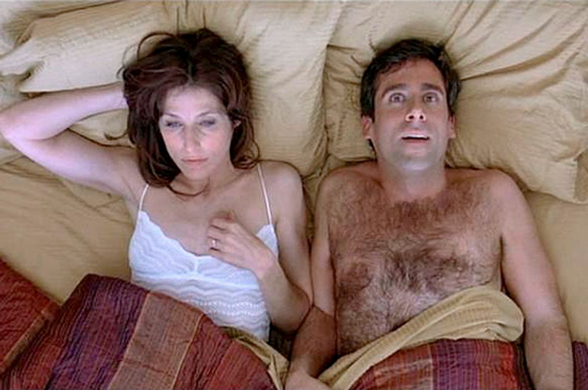 Catherine Keener and Steve Carell in "The 40 Year Old Virgin"  