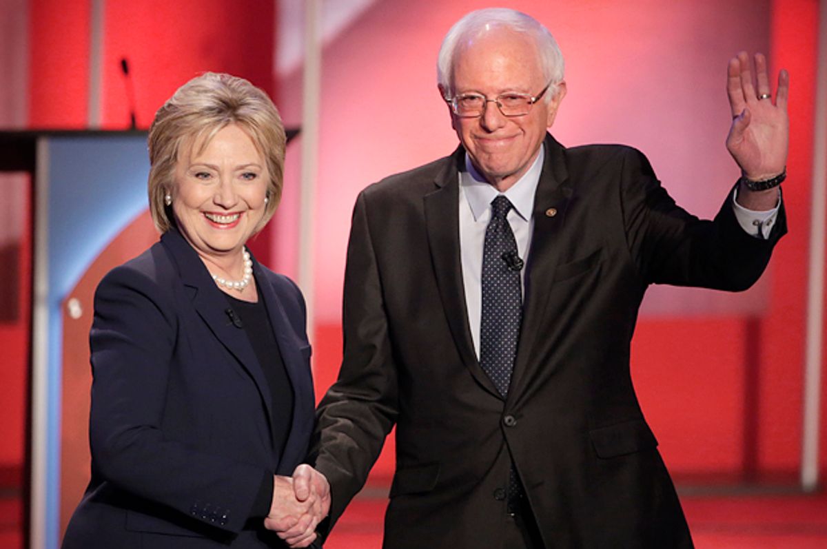 Hillary Clinton, Bernie Sanders   (AP/David Goldman)