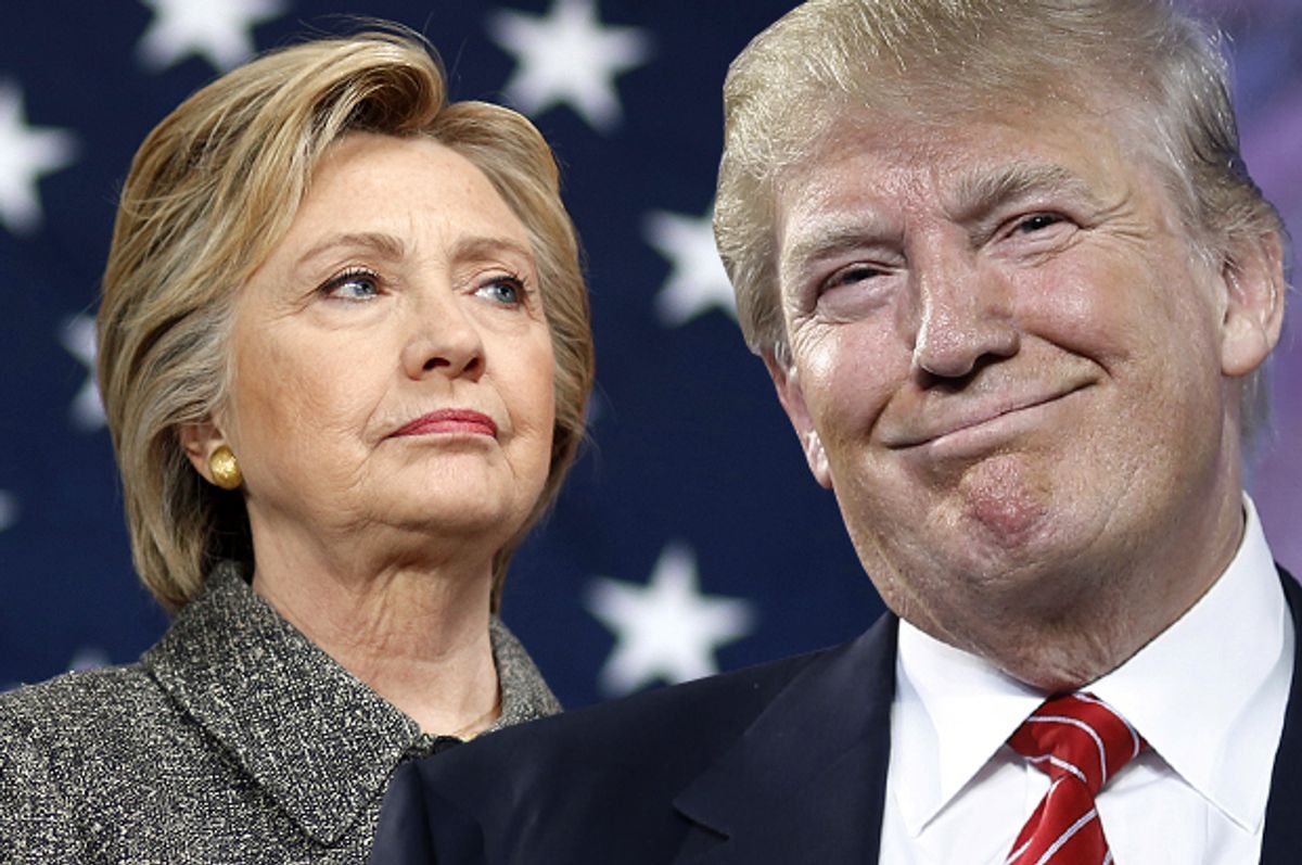 Hillary Clinton, Donald Trump   (AP/Patrick Semansky/John Locher/Photo montage by Salon)