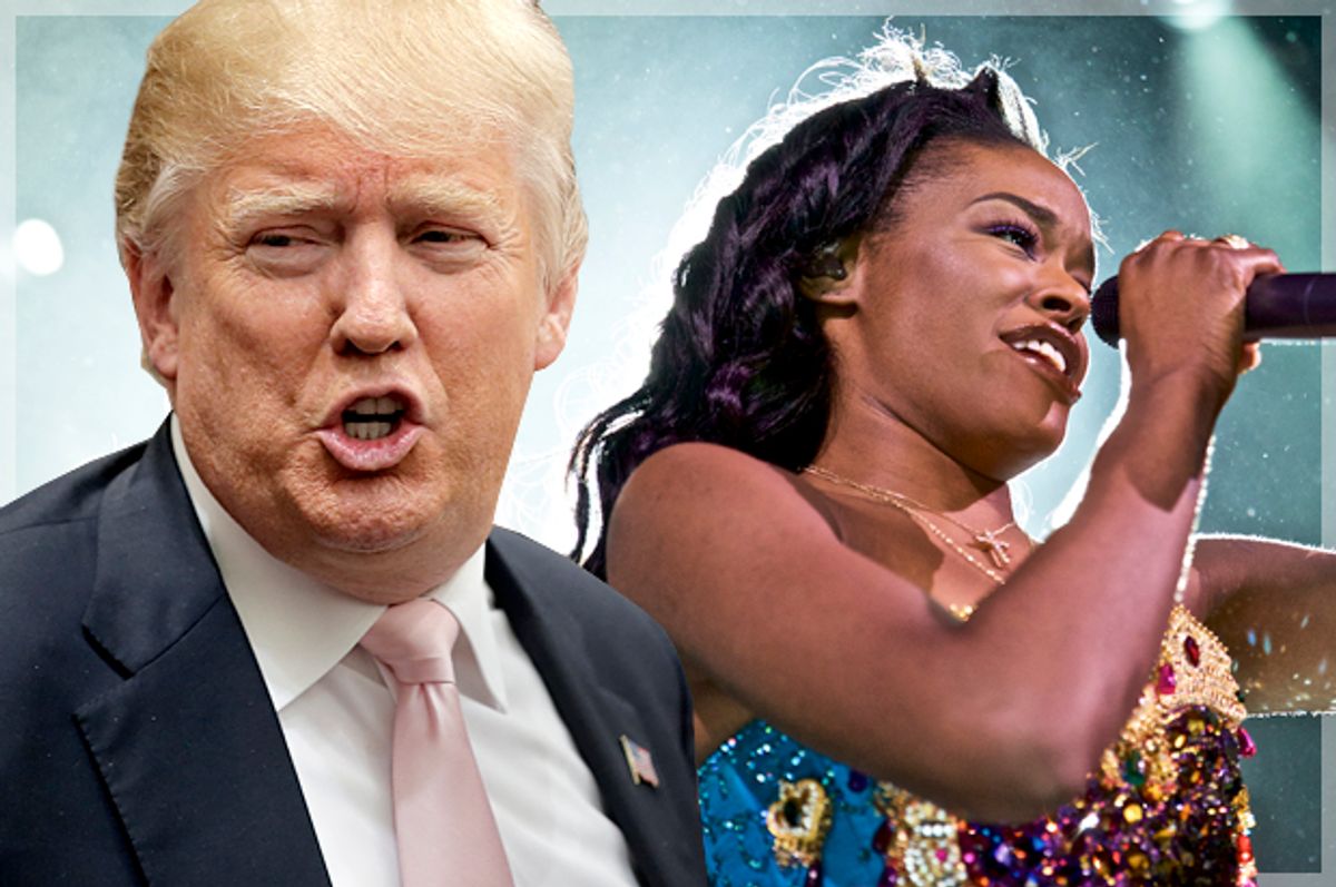 Donald Trump, Azealia Banks   (Reuters/Chris Keane/AP/Robert Altman/Photo montage by Salon)