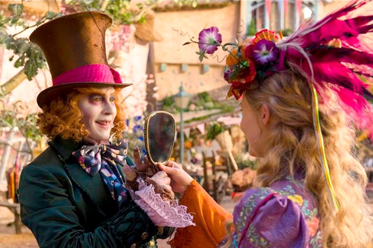 Johnny Depp and Mia Wasikowska in "Alice Through the Looking Glass"   (Walt Disney Studios)