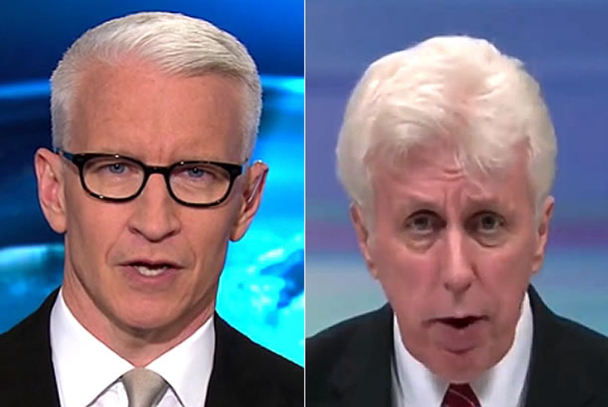 Anderson Cooper, Jeffrey Lord (Credit: CNN)