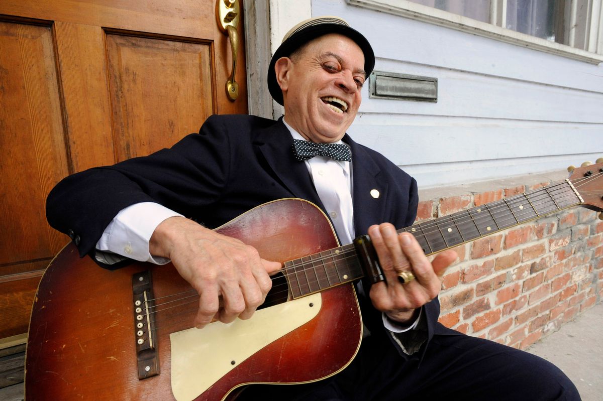 In this Tuesday, April 12, 2016 photo, musician "Deacon" John Moore holds his guitar in New Orleans. At 74, he remembers a time when America was headed in the right direction, when everything seemed to be coming together. It was in the 1960s, when black people like himself were seeing an end to racial segregation; when women were gaining equality; when politicians were taking a stand to end poverty despite the turmoil of protests over the Vietnam War. "Those were the best years," said Moore. "And then they were destroyed right before my very eyes when they assassinated all of our leaders. Robert Kennedy. John Kennedy. Martin Luther King. Malcom X. All of our leaders. And, you know, that was the end of hope. We had no more hope." (AP Photo/Jay Reeves) (AP)