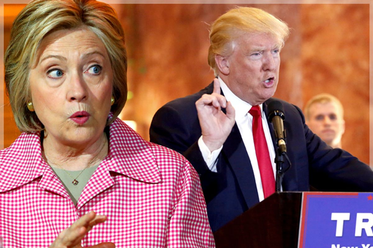 Hillary Clinton, Donald Trump   (Reuters/Stephen Lam/Lucas Jackson/Photo montage by Salon)