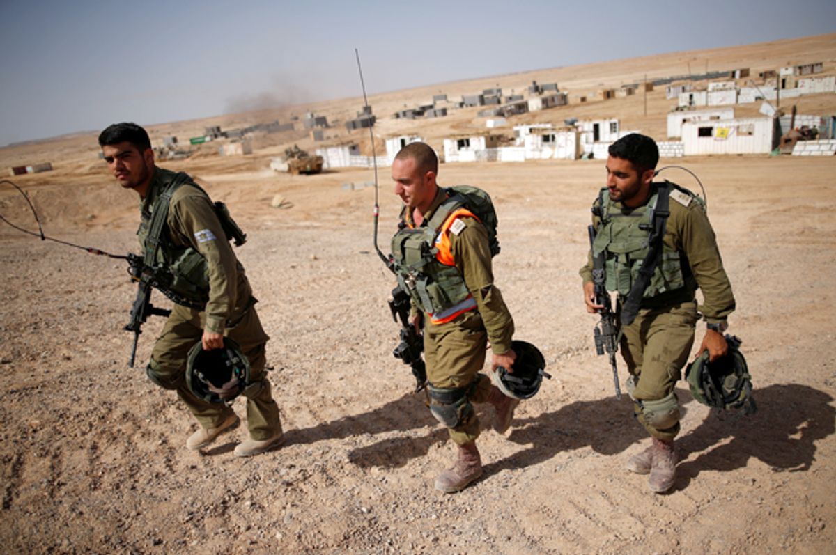 Israeli soldiers in Shizafon military base, near Eilat, Israel, June 7, 2016.    (Reuters/Amir Cohen)