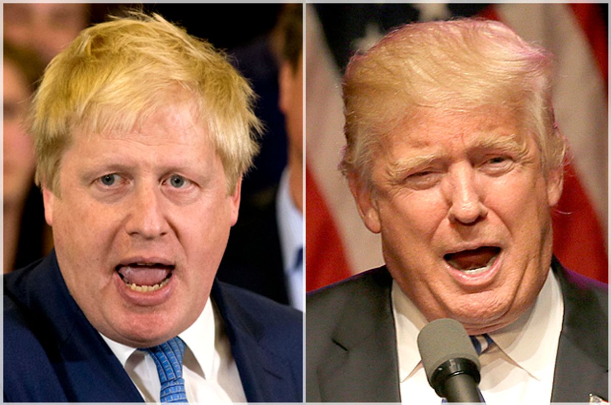 Boris Johnson, Donald Trump   (AP/Matt Dunham/LM Otero)