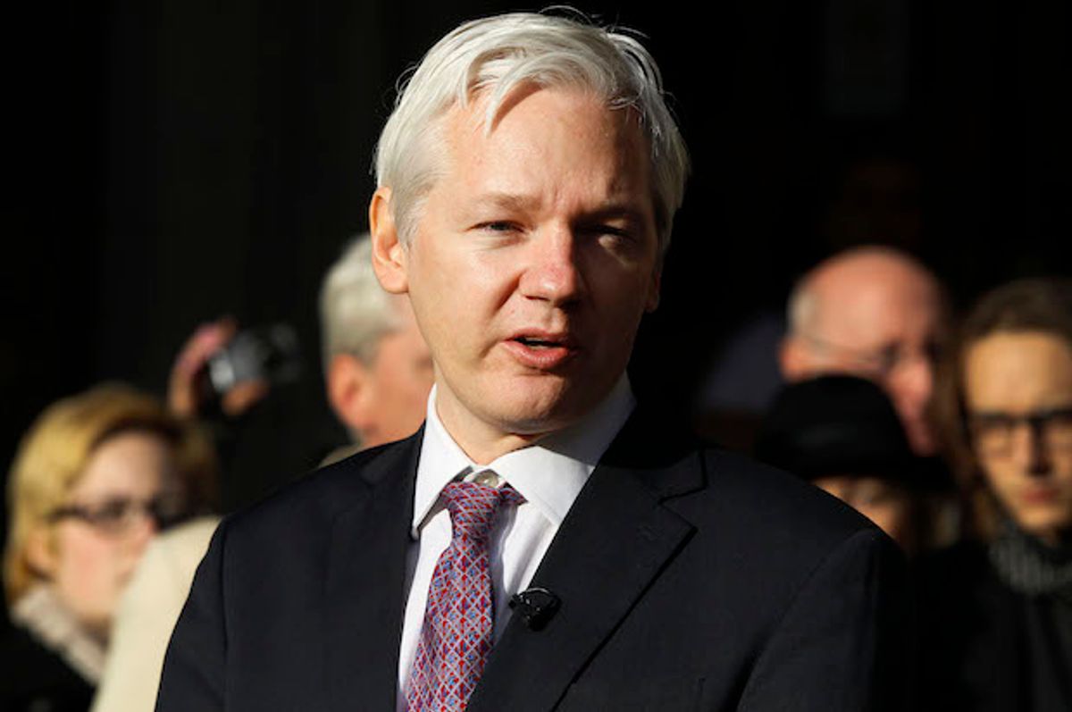 WikiLeaks editor Julian Assange on Dec. 5, 2011  (AP/Kirsty Wigglesworth)