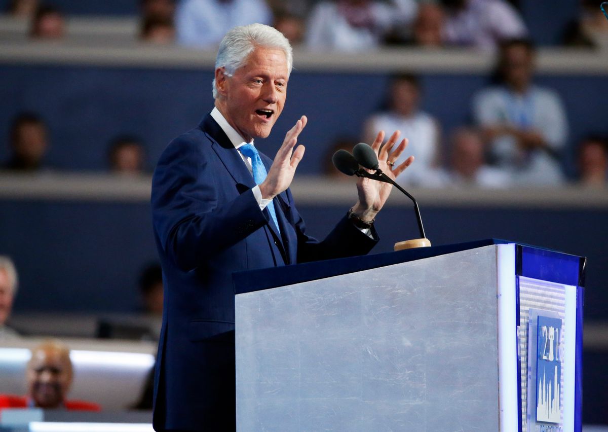 Former President Bill Clinton addresses the Democratic National Convention in Philadelphia, Pennsylvania, U.S. July 26, 2016. REUTERS/Lucy Nicholson - RTSJT9H (Reuters)