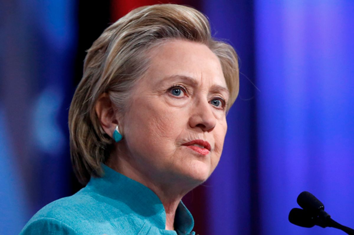 Hillary Clinton   (Reuters/Chris Bergin)
