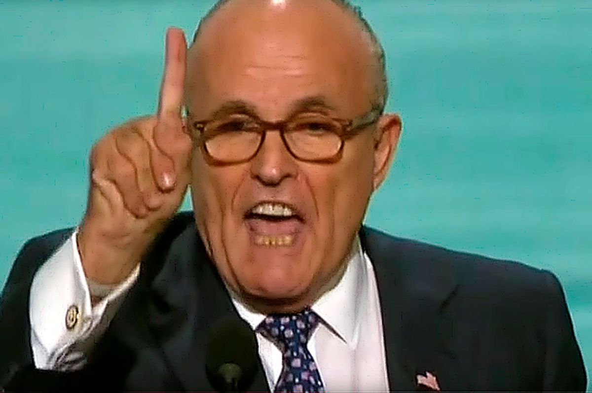 Still from Vic Berger's video "Rudy Giuliani Gets Fired Up for Trump at the RNC"   (YouTube/Super Deluxe)