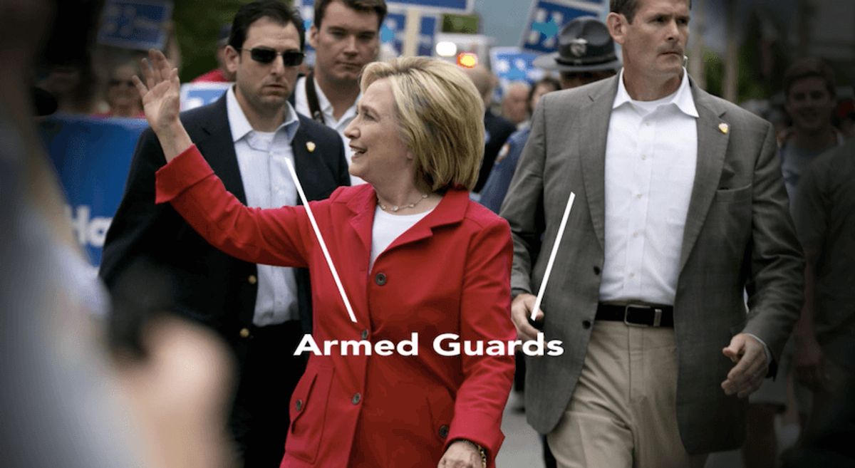 NRA's "The Hillary Standard" ad. Published July, 28, 2016 (NRA via YouTube)