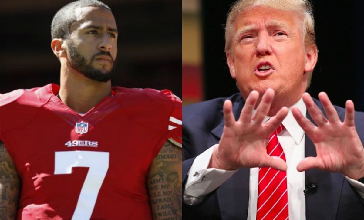 Trump weighs in on Colin Kaepernick controversy: He should find a