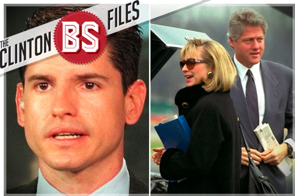 David Brock; Hillary and Bill Clinton   (AP/Marty Lederhandler/Marcy Nighswander/Salon)