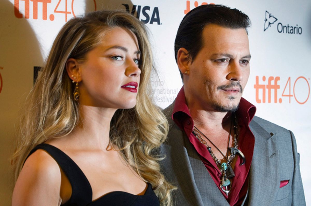 Amber Heard, Johnny Depp   (Reuters/Fred Thornhill)