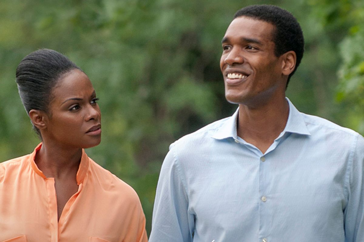 Tika Sumpter and Parker Sawyers in "Southside with You"   (Miramax)