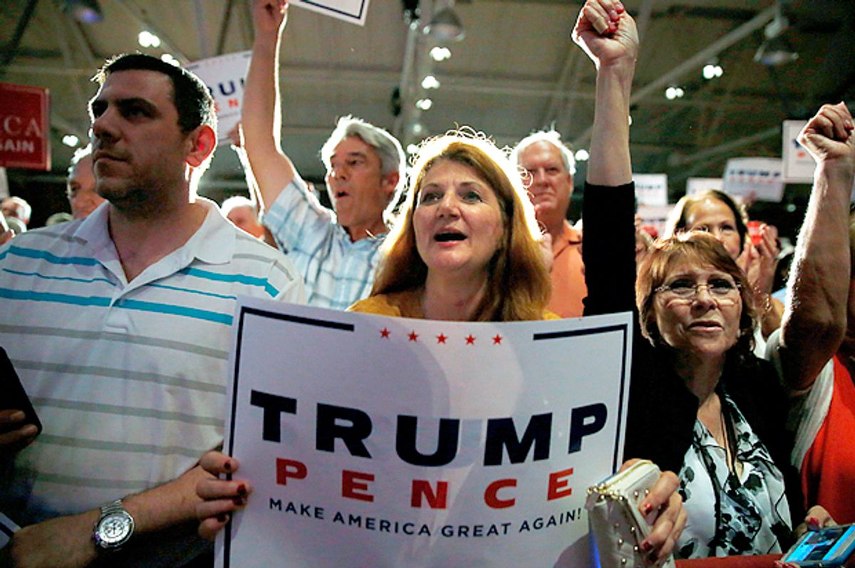 Donald Trump supporters in Manchester, New Hampshire, August 25, 2016.    (Reuters/Carlo Allegri)