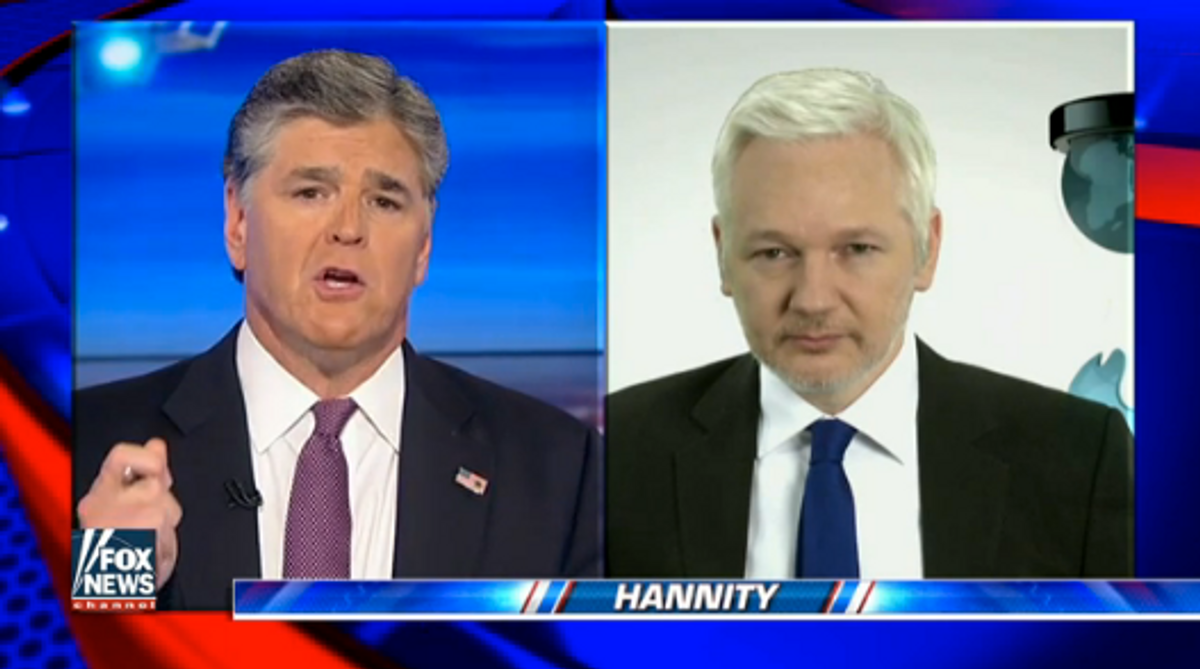 Julian Assange on Fox News' "Hannity" on September 6, 2016