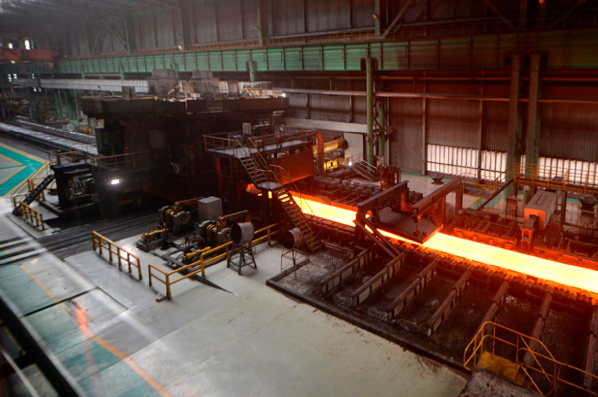 A steel mill in Tangshan, China's Hebei province., April 11, 2015.   (Getty)