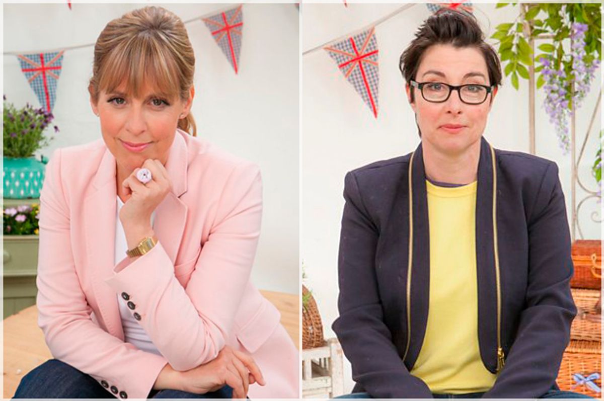  Mel Giedroyc and Sue Perkins of "The Great British Bake Off"   (BBC)