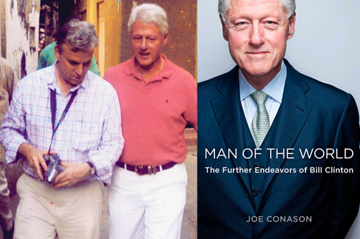 Joe Conason, Bill Clinton (Simon & Schuster/The Clinton Foundation)