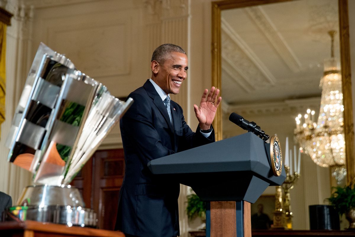President Barack Obama speaks in the East Room of the White House in Washington, Wednesday, Sept. 28, 2016. (AP)