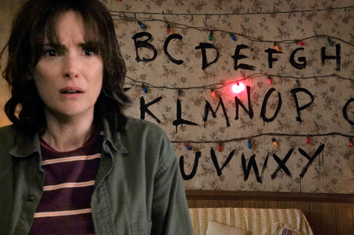 Winona Ryder in "Stranger Things"   (Netflix/Screen Montage by Salon)