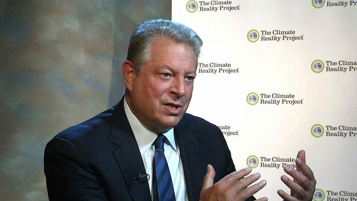 FILE In this file image from video, taken Nov. 9, 2015, former Vice President Al Gore is interviewed by The Associated Press in Nashville, Tenn.  (AP Photo/Alex Sanz, File)