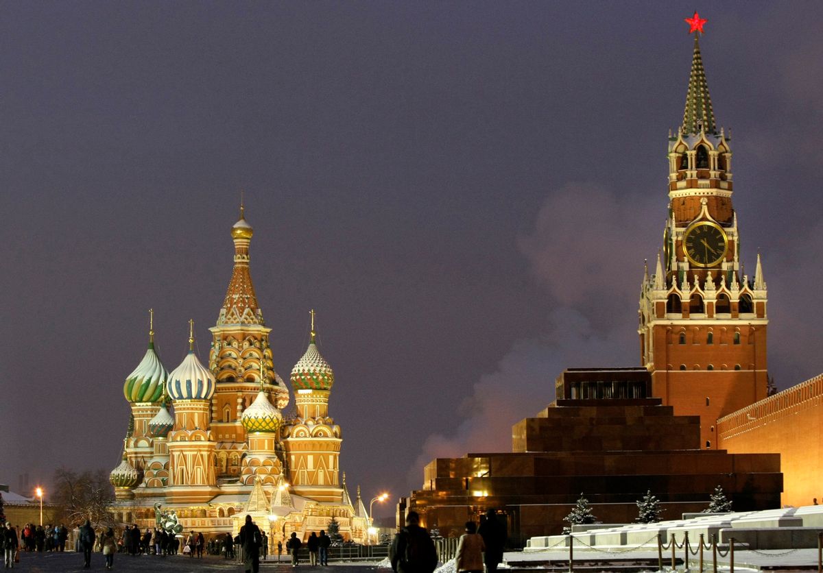 FILE - In this Dec. 10, 2009, file photo, people walk in Red Square, with St. Basil Cathedral, left, the Kremlin's Spassky Tower, right back, and Lenin Mausoleum, right, in Moscow, Russia. Russia cannot be ignored. Since the end of the Cold War, Russia has never posed such a vexing problem to U.S. policymakers as it does now. From Eastern Europe to the Middle East and increasingly Asia and the Americas, Russia is making its voice heard and its presence felt. (AP Photo/Misha Japaridze, File) (AP)