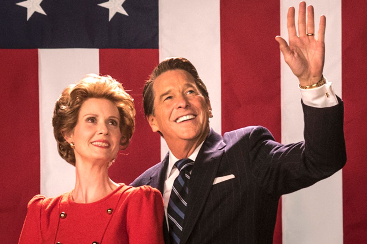 Cynthia Nixon and Tim Matheson in "Killing Reagan"   (National Geographic Channels)