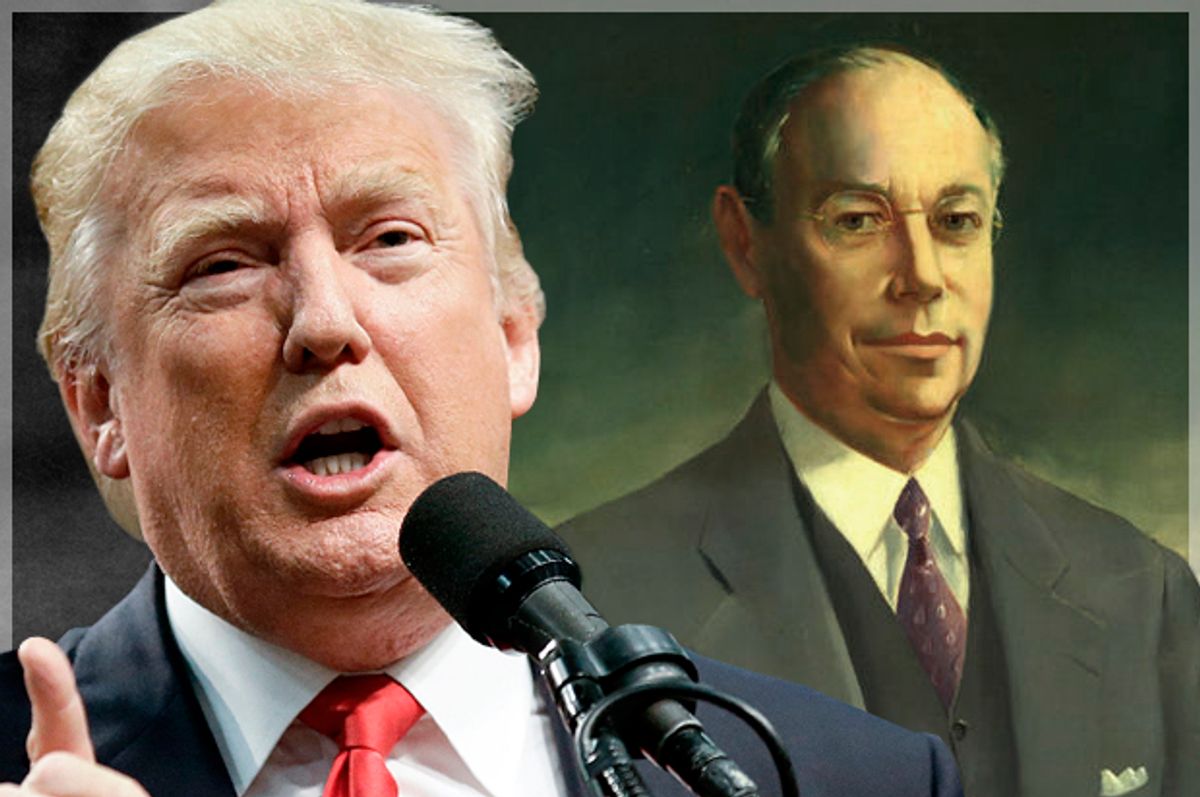Donald Trump; Robert A. Taft   (AP/Chris Carlson/Wikimedia/Salon)