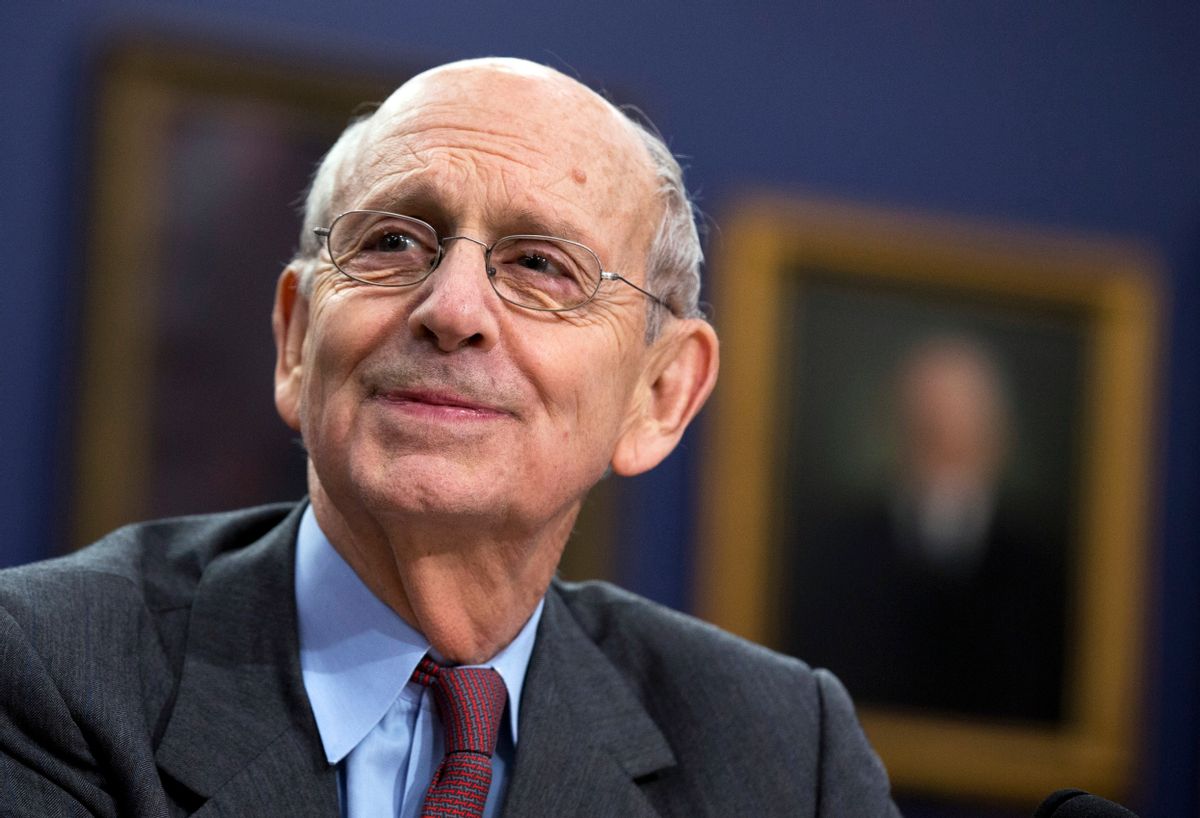 FILE - In this March 23, 2015 file photo, Supreme Court Associate Justice Stephen Breyer testifies on Capitol Hill in Washington. An Alabama death row inmate may be alive today because a transgender Virginia high school student was denied the use of the bathroom of his choice this year. The two seemingly unrelated cases have one thing in common: In each, a Supreme Court justice switched sides to provide a needed fifth vote to preserve the status quo.  (AP Photo/Manuel Balce Ceneta, File) (AP)