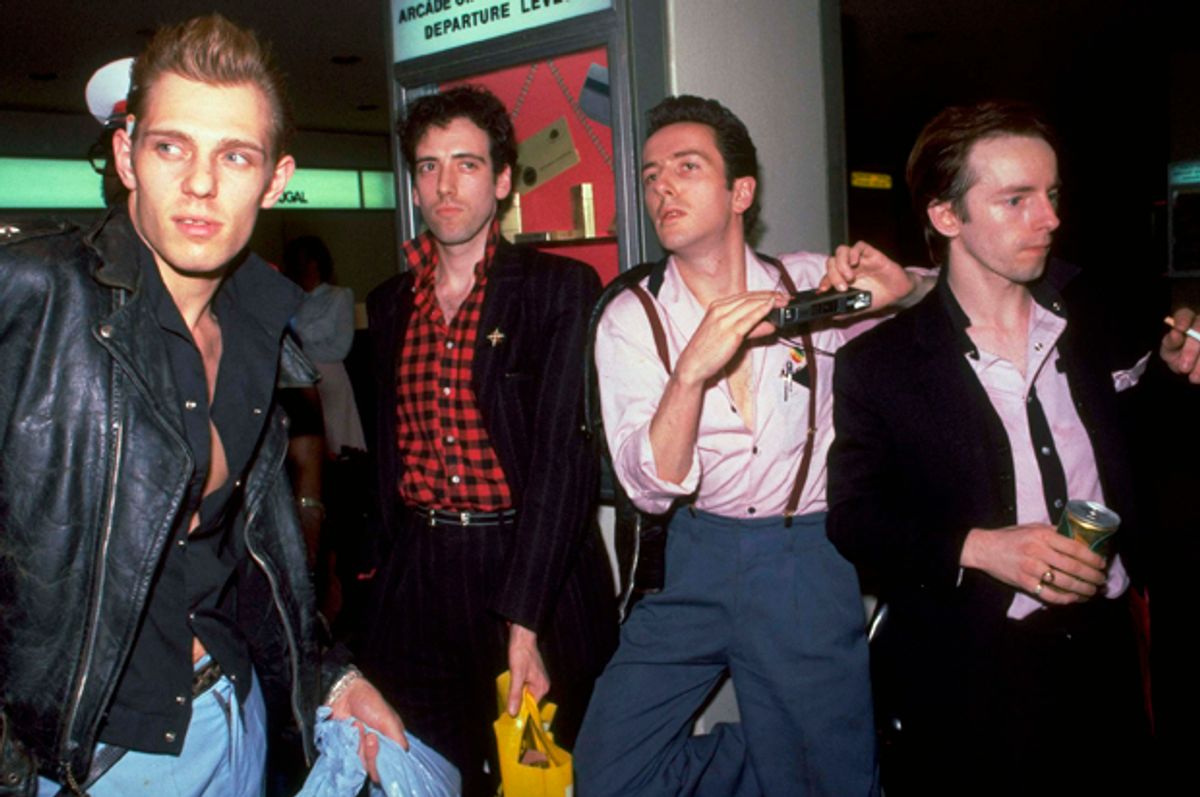 The Clash, at JFK Airport, May 26, 1981.    (AP/David Handschuh)