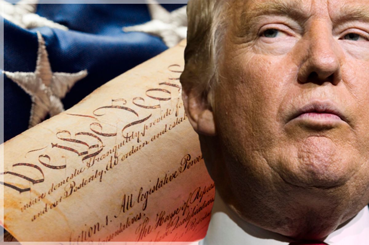 It's Donald Trump Vs. The Constitution: And All This Time You Thought ...