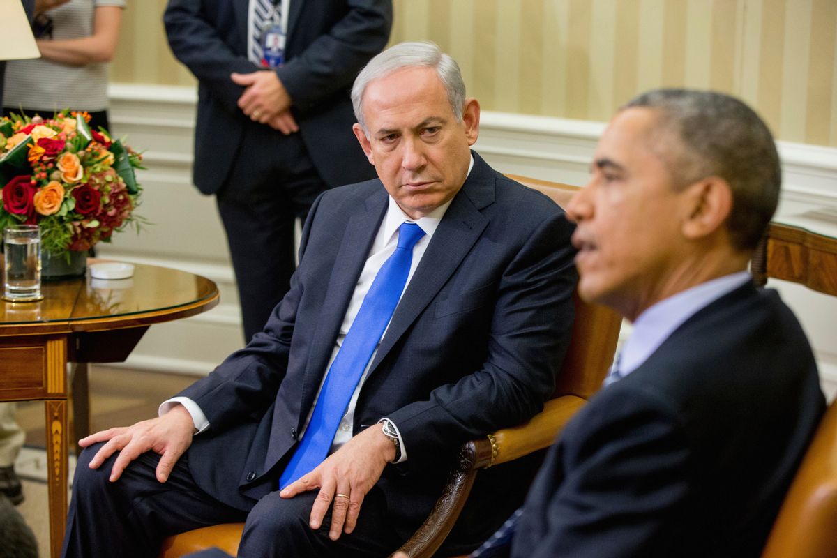 FILE -- In this Nov. 9, 2015 file photo, President Barack Obama meets with Israeli Prime Minister Benjamin Netanyahu in the Oval Office of the White House in Washington.  (AP)