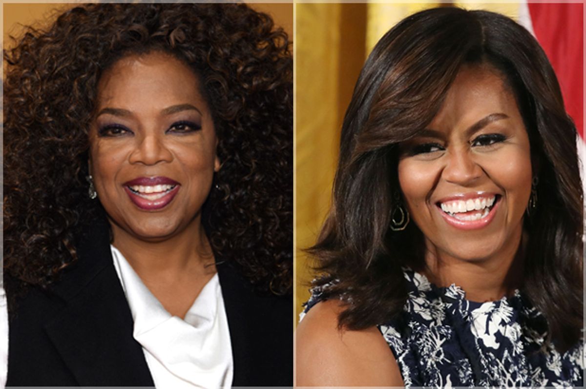 Oprah Winfrey; Michelle Obama   (Getty/ Jamie McCarthy/Mark Wilson)