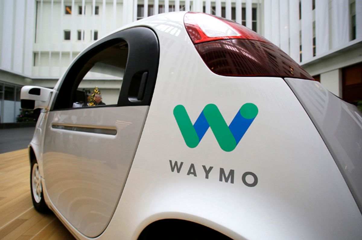 The Waymo driverless car.   (AP/Eric Risberg)