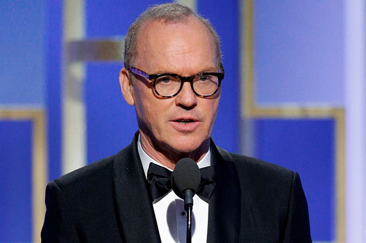 Michael Keaton presents during the 74th Annual Golden Globe Awards show in Beverly Hills, California, U.S., January 8, 2017.   (Reuters/Paul Drinkwater)