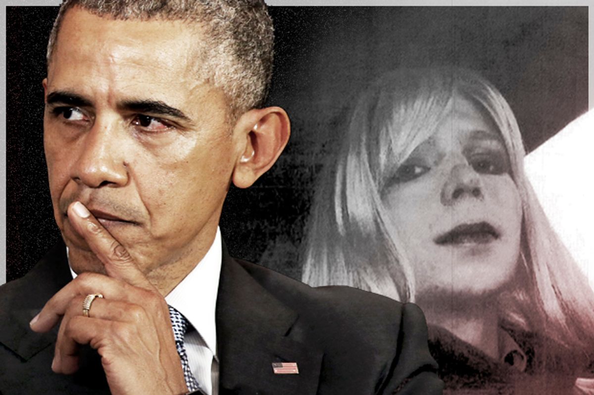 Barack Obama; Chelsea Manning   (Reuters/Kevin Lamarque/AP/Salon)