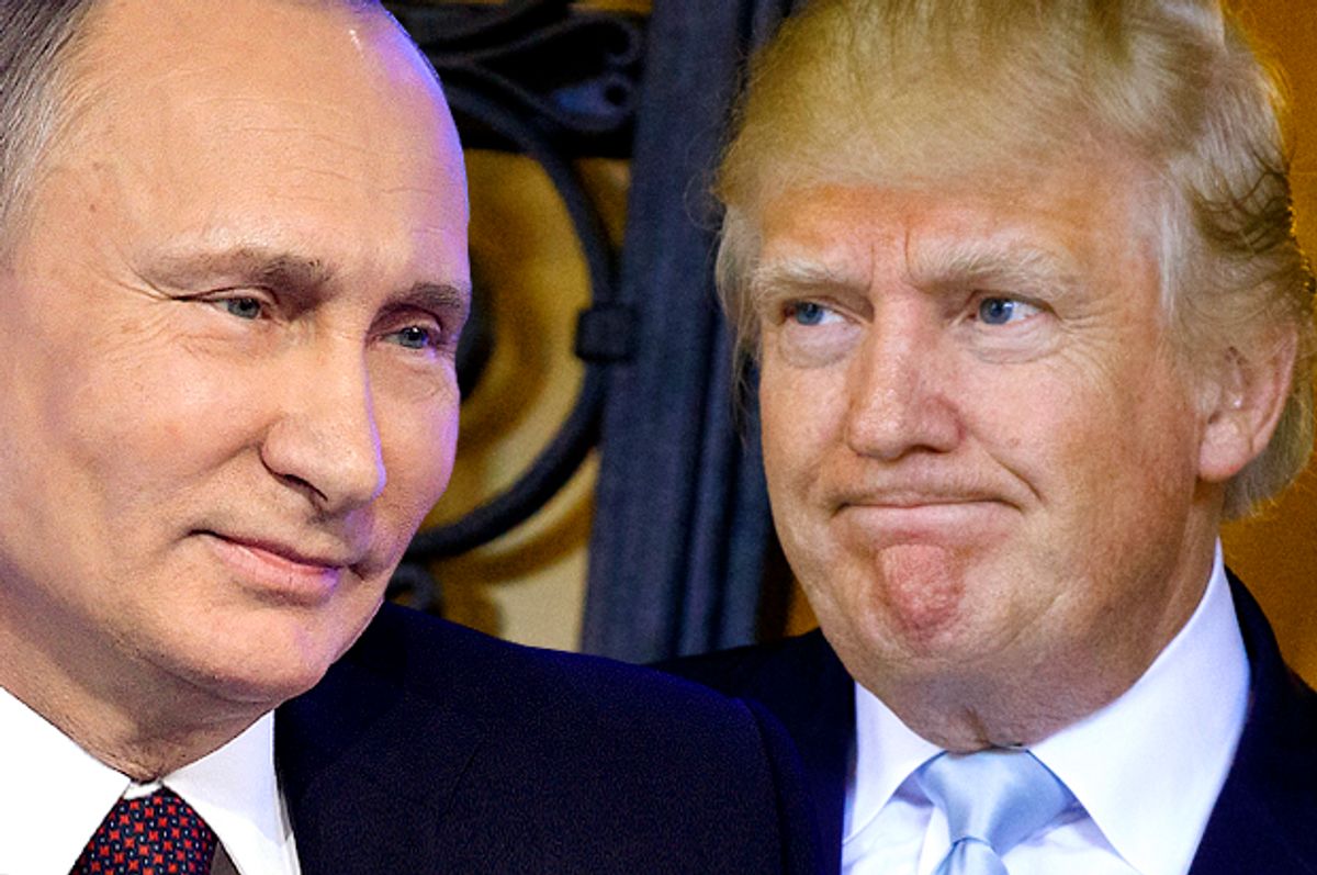 Vladimir Putin; Donald Trump   (AP/Alexei Nikolsky/Evan Vucci/Photo montage by Salon)
