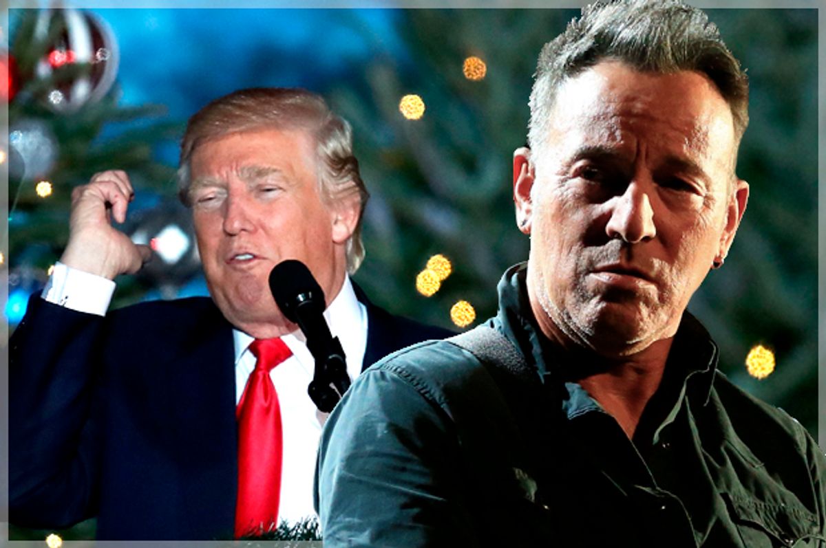 Bruce Springsteen; Donald Trump   (Getty/Christopher Polk/Joe Raedle)