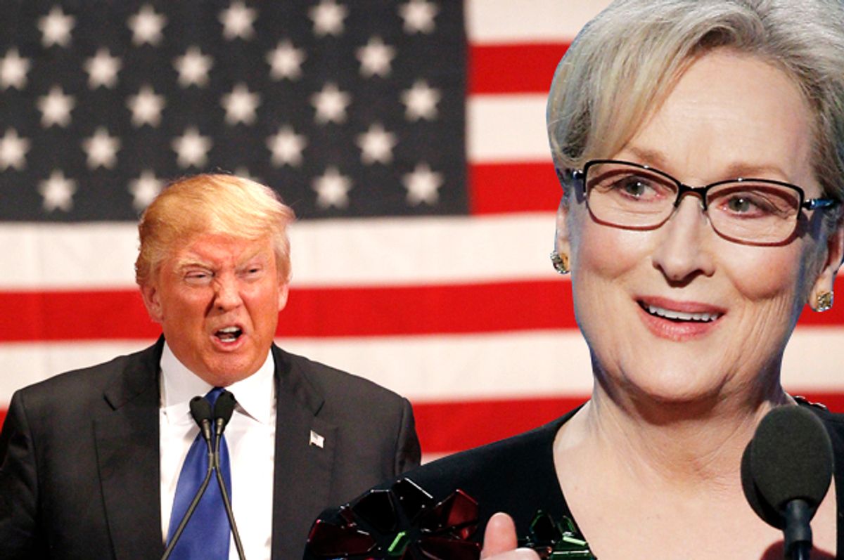 Donald Trump; Meryl Streep   (Reuters/Rick Wilking/Getty/Paul Drinkwater)