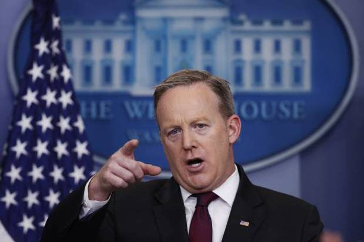 White House press secretary Sean Spicer  () (AP Photo/Manuel Balce Ceneta)