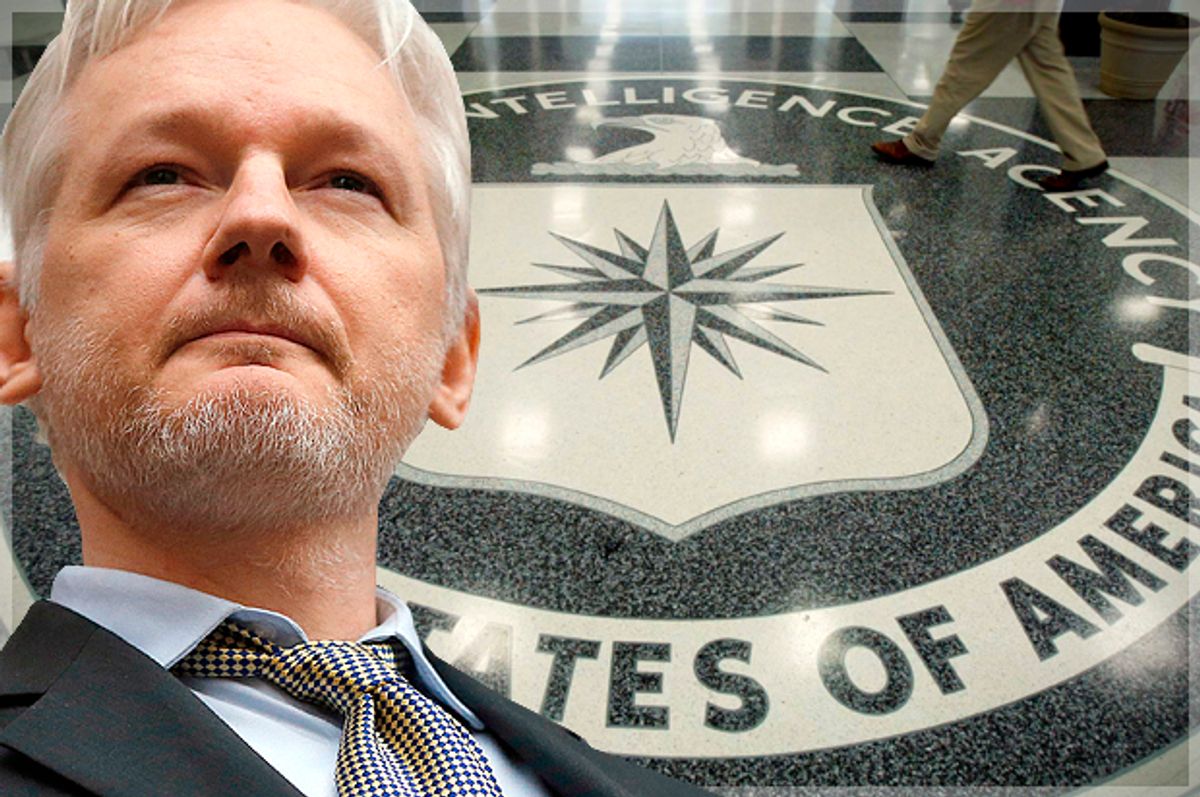 Julian Assange   (AP/Frank Augstein/Getty/Mark Wilson/Photo montage by Salon)