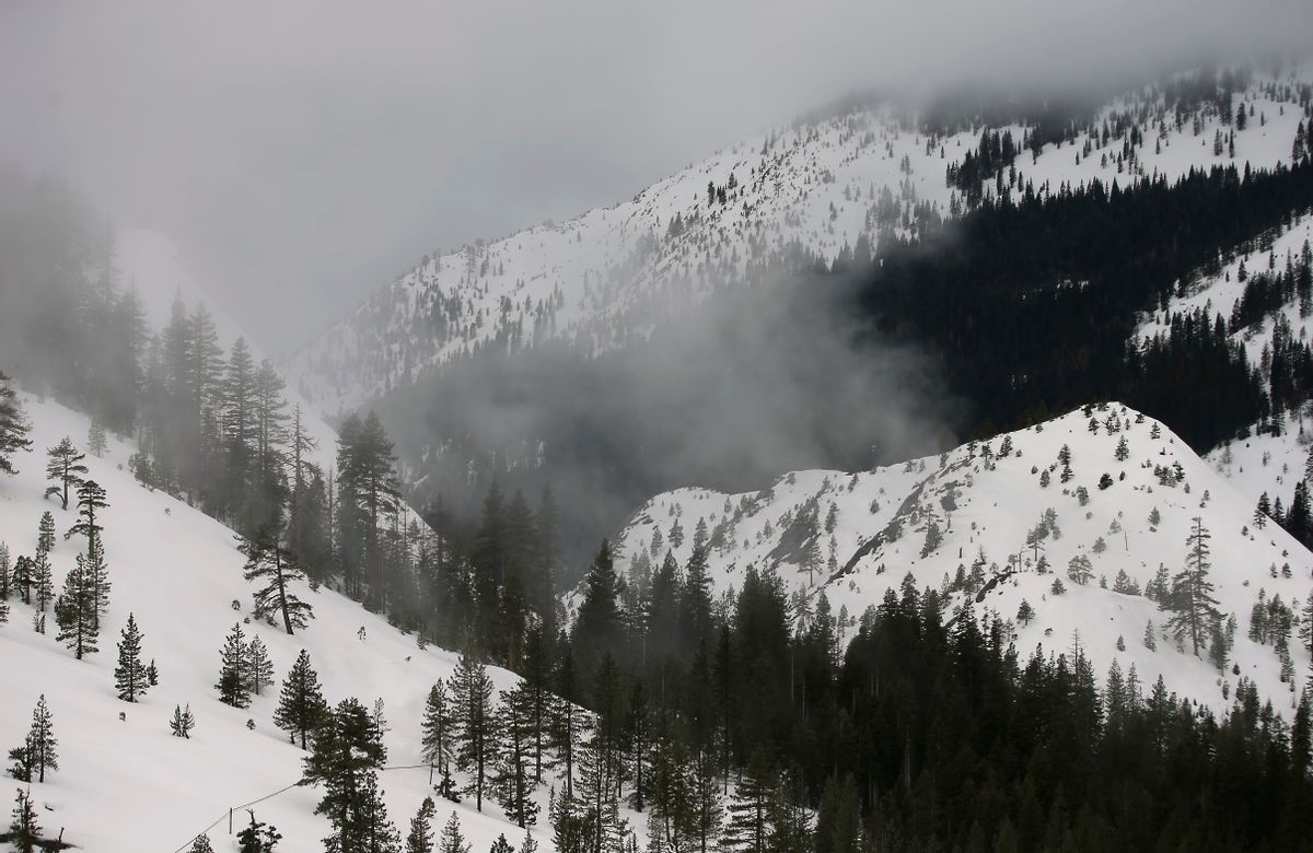 California's snowpack is on track for one of the wettest winters on record after five years of drought.  (AP)