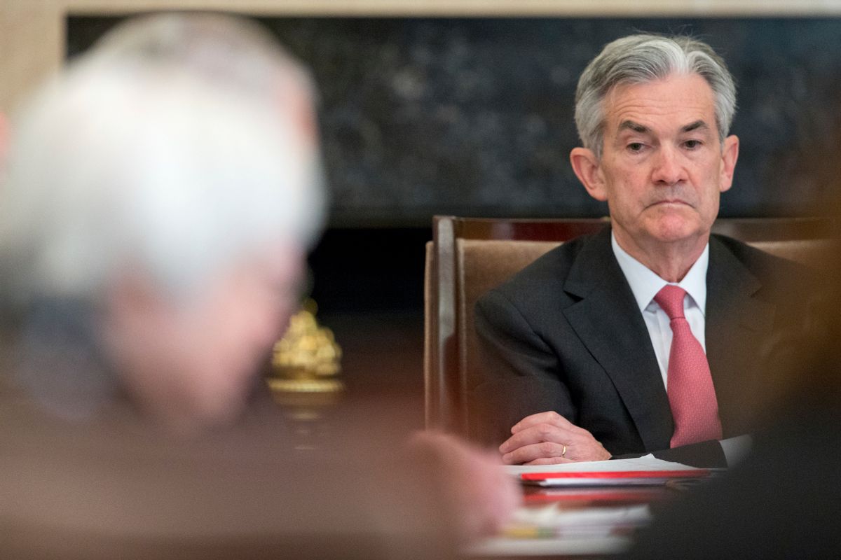 FILE - In this Monday, Nov. 30, 2015, file photo, Gov. Jerome Powell attends a Board of Governors meeting at the Marriner S. Eccles Federal Reserve Board Building in Washington. On Thursday, March 2, 2017, Powell added his voice to a growing group of Fed officials who are indicating that they may raise rates in March. (AP Photo/Andrew Harnik, File) (AP)